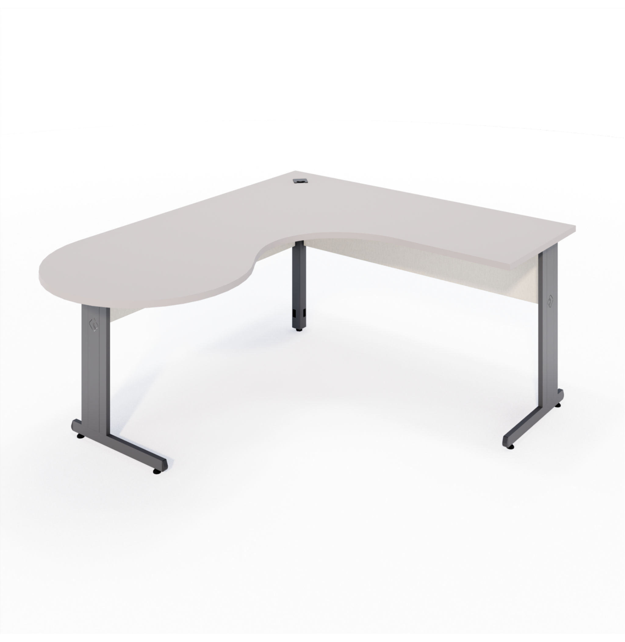 MESA ANGULAR PÉ METÁLICO LIGHT ESQUERDO - STAFF (2)