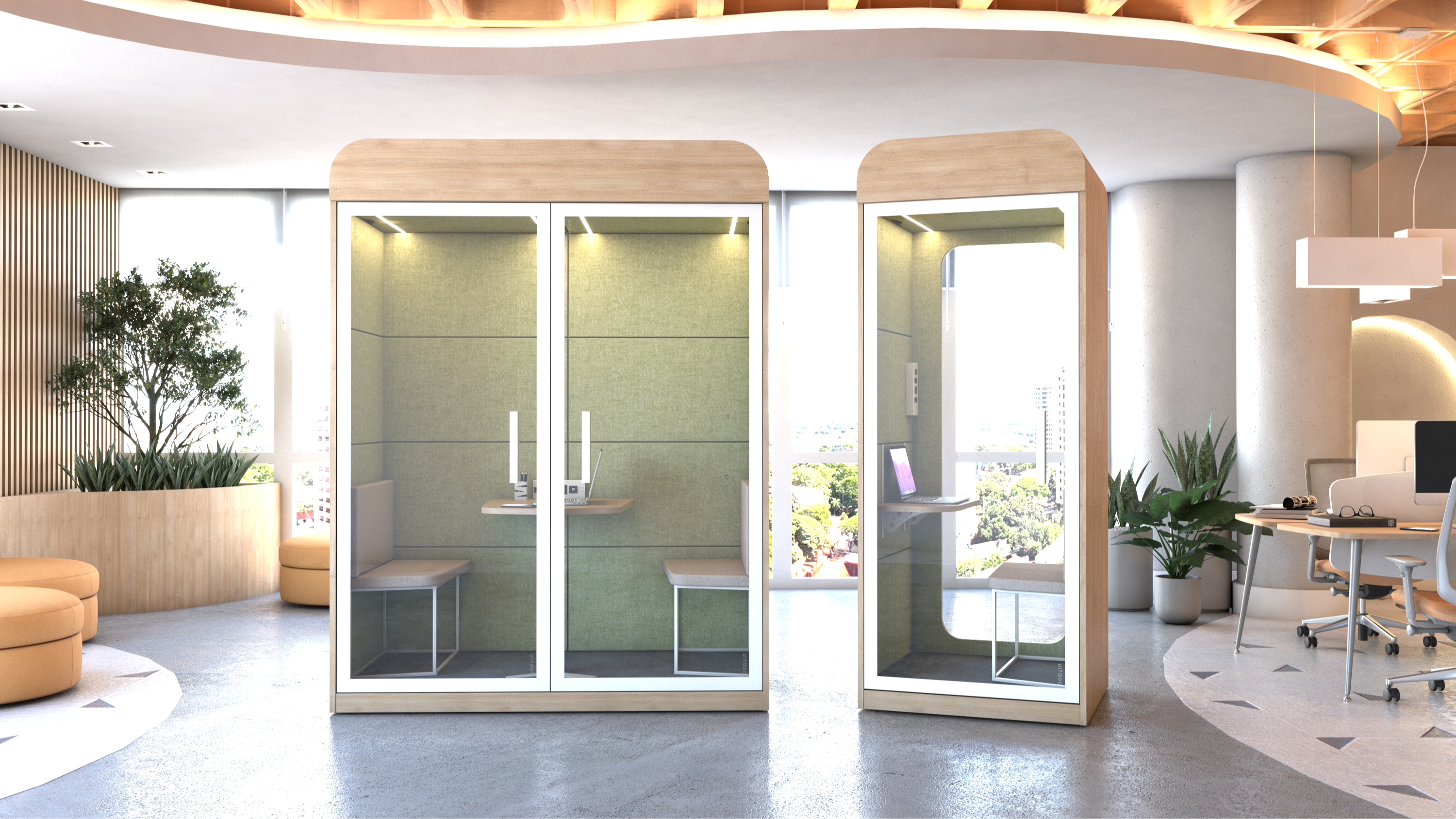 CABINES 1 E 4 LUGARES HORIZONTAL